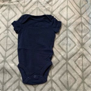 Blue short sleeve onesie